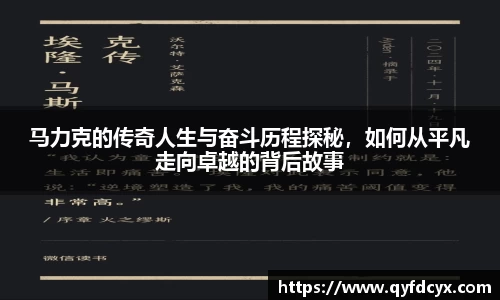 马力克的传奇人生与奋斗历程探秘，如何从平凡走向卓越的背后故事